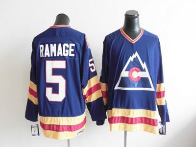 Colorado Avalanche #5 Rob Ramage 1980 CCM Vintage Blue Jersey