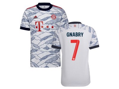 Club Bayern Munich #7 Gnabry Third White 2021/22 Soccer Jersey
