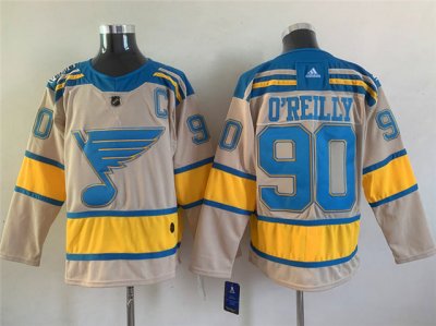 St. Louis Blues #90 Ryan O'Reilly Cream 2022 Winter Classica jERSEY