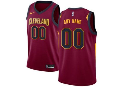 Cleveland Cavaliers Custom #00 Burgundy Icon Edition Jersey
