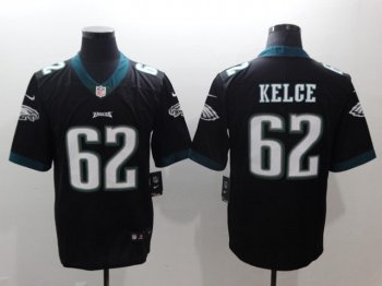 Philadelphia Eagles #62 Jason Kelce Black Vapor Limited Jersey