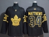 Toronto Maple Leafs Leafs #34 Auston Matthews Black Golden Jersey
