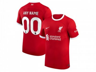 Club Liverpool #00 Home Red 2023/24 Soccer Custom Jersey