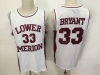 Lower Merion High School #33 Kobe Bryant White Basketball Jersey