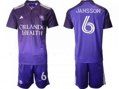Club Orlando City SC #6 Jansson Home Purple 2021/22 Soccer Jersey