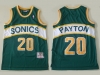 Seattle SuperSonics #20 Gary Payton Green Hardwood Classics Jersey
