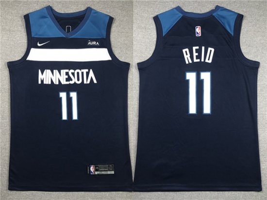 Minnesota Timberwolves #11 Naz Reid Navy Swingman Jersey