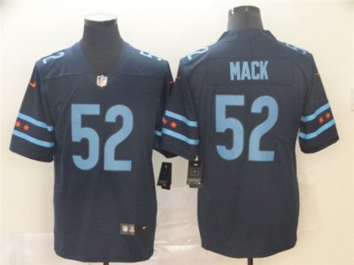 Chicago Bears #52 Khalil Mack Navy City Edition Limited Jersey