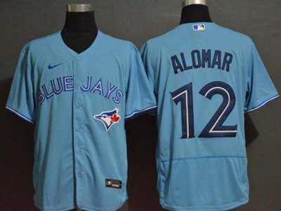 Toronto Blue Jays #12 Roberto Alomar 2020 Light Blue Flex Base Jersey