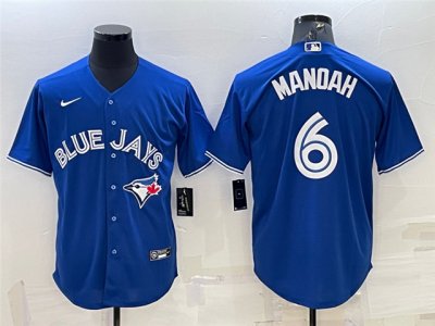 Toronto Blue Jays #6 Alek Manoah Blue Cool Base Jersey