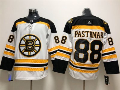 Boston Bruins #88 David Pastrnak White Jersey