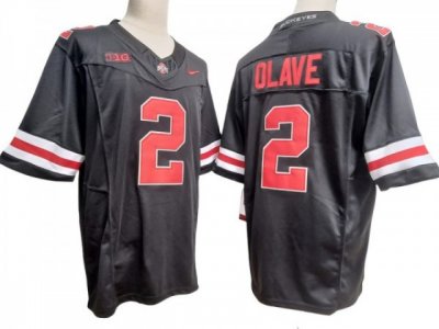 NCAA Ohio State Buckeyes #2 Chris Olave Black Vapor F.U.S.E. Limited Jersey