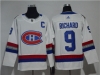 Montreal Canadiens #9 Maurice Richard White 100 Classic Jersey