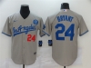 Los Angeles Dodgers #24 Kobe Bryant Gray KB Cool Base Jersey