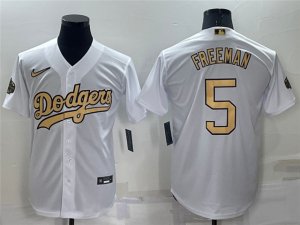 Los Angeles Dodgers #5 Freddie Freeman White 2022 MLB All-Star Game Cool Base Jersey