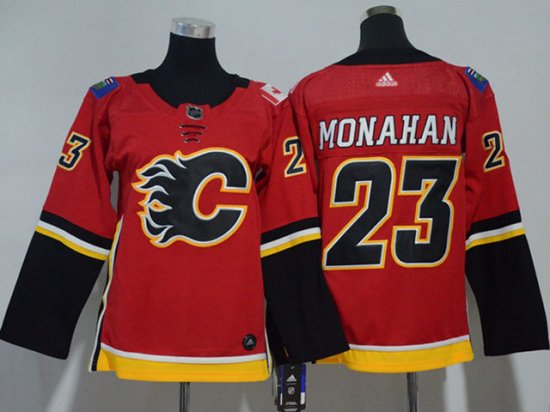 Youth Calgary Flames #23 Sean Monahan Home Red Jersey