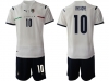 National Italy #10 Insigne Away White 2020/21 Soccer Jersey
