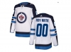 Winnipeg Jets Custom #00 White Jersey