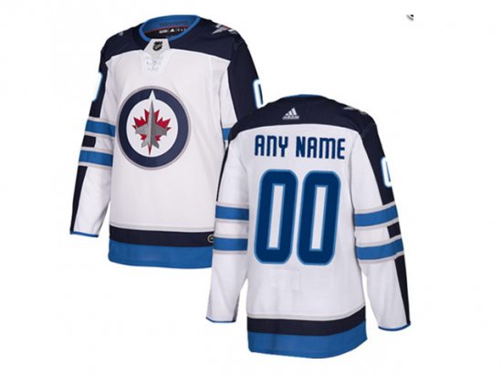 Winnipeg Jets Custom #00 White Jersey