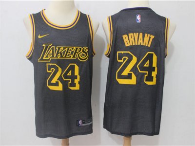 Los Angeles Lakers #24 Kobe Bryant Black City Edition Swingman Jersey