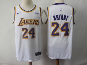 Los Angeles Lakers #24 Kobe Bryant White Swingman Jersey