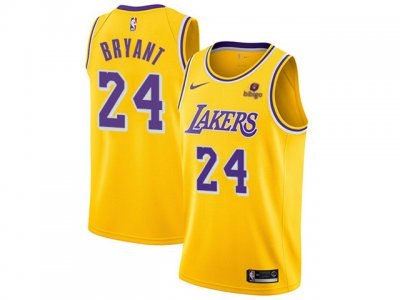Youth Los Angeles Lakers #24 Kobe Bryant Gold Swingman Jersey