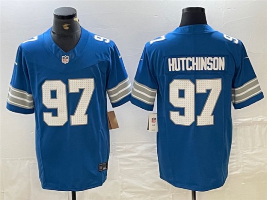 Detroit Lions #97 Aidan Hutchinson 2024 Blue Vapor F.U.S.E. Limited Jersey