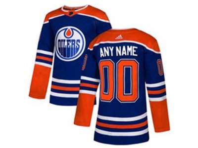 Edmonton Oilers Custom #00 Alternate Royal Blue Jersey