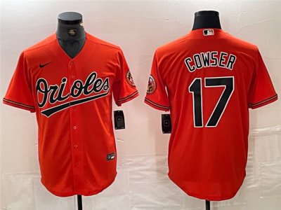 Baltimore Orioles #17 Colton Cowser Orange Cool Base Jersey