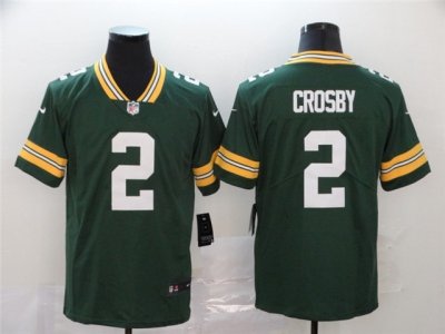 Green Bay Packers #2 Mason Crosby Green Vapor Limited Jersey