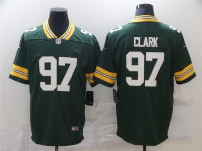 Green Bay Packers #97 Kenny Clark Green Vapor Limited Jersey