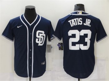 San Diego Padres #23 Fernando Tatis Jr. Navy Cool Base Jersey