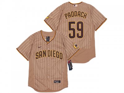 San Diego Padres #59 Chris Paddack Gray Pinstripe 2020 Flex Base Jersey