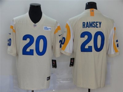 Los Angeles Rams #20 Jalen Ramsey 2020 Bone Vapor Limited Jersey