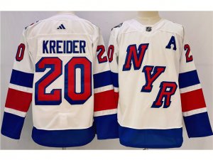 New York Rangers #20 Chris Kreider 2024 Stadium Series White Jersey
