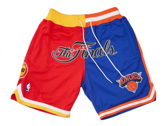 1994 NBA Finals Rockets x Knicks Just Don The Finals Red/Blue Basketball Shorts