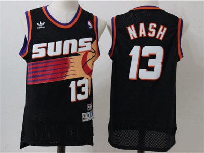 Phoenix Suns #13 Steve Nash Black Hardwood Classic Jersey