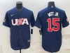 USA #15 Bobby Witt Jr. Navy 2023 World Baseball Classic Jersey
