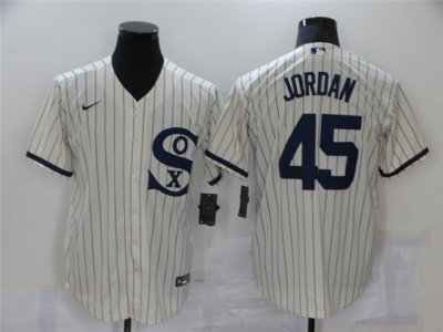 Chicago White with name Sox #45 Michael Jordan White with name 2021 Field of Dreams Cool Base Jersey