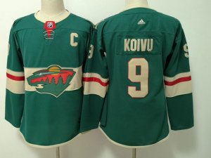 Women's Youth Minnesota Wild #9 Mikko Koivu Green Jersey