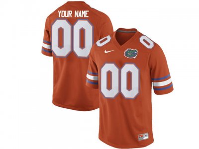NCAA Florida Gators Custom #00 Orange College Football Jersey