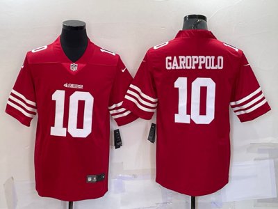 San Francisco 49ers #10 Jimmy Garoppolo 2022 Red Vapor Limited Jersey
