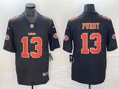 San Francisco 49ers #13 Brock Purdy Carbon Black Fashion Limited Jersey