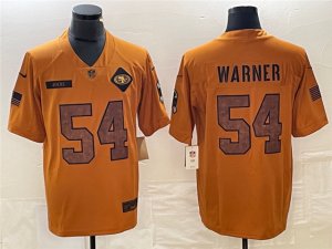 San Francisco 49ers #54 Fred Warner 2023 Brown Salute To Service Limited Jersey