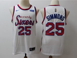 Philadelphia 76ers #25 Ben Simmons 2019-20 White Classic Edition Swingman Jersey