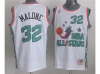 1996 NBA All-Star Game Western Conference #32 Karl Malone White Hardwood Classic Jersey