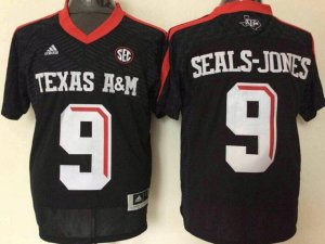 NCAA Texas A&M Aggies #9 Ricky Seals-Jones Black College Football Jersey