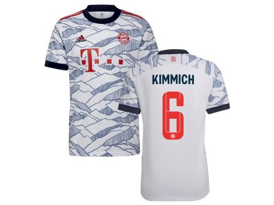 Club Bayern Munich #6 Kimmich Third White 2021/22 Soccer Jersey
