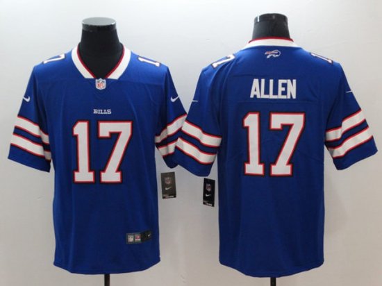 Buffalo Bills #17 Josh Allen Blue Vapor Limited Jersey