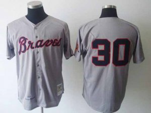 Atlanta Braves #30 Orlando Cepeda 1969 Throwback Gray Jersey